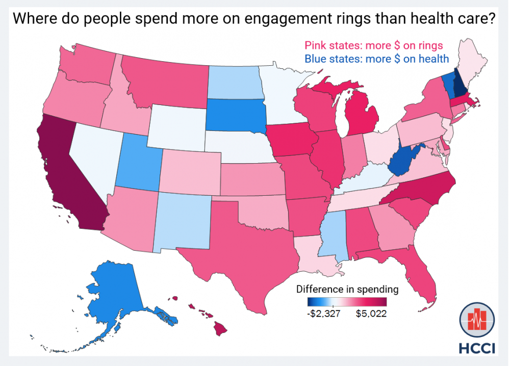 A Valentine’s Day-Themed Health Care Spending Map